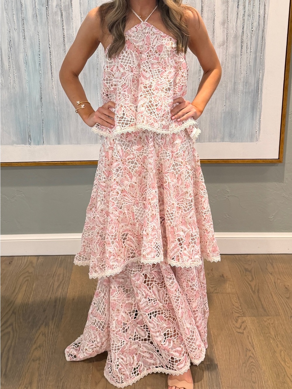 Elliatt Valencia Floral Tiered Gown - Picture 7 of 7